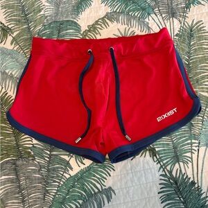 2xist Men’s Swim Trunks in Red with Blue Trim